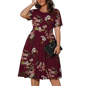POSESHE Womens Plus Size Summer Dress 2026
