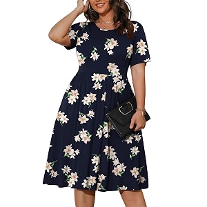 POSESHE Womens Plus Size Summer Dress 2026