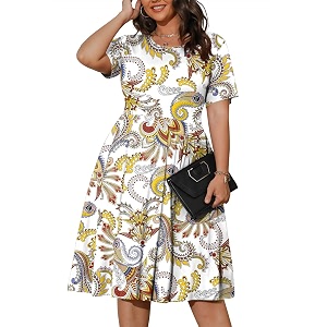 POSESHE Womens Plus Size Summer Dress 2026