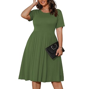 POSESHE Womens Plus Size Summer Dress 2026