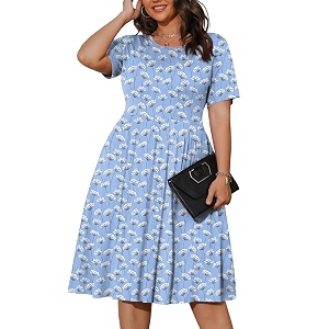 POSESHE Womens Plus Size Summer Dress 2026