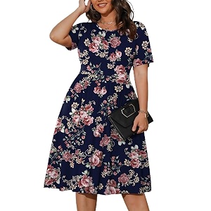 POSESHE Womens Plus Size Summer Dress 2026