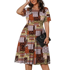 POSESHE Womens Plus Size Summer Dress 2026