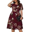 POSESHE Womens Plus Size Summer Dress 2026