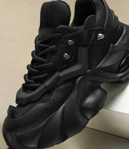 Posewalk Lace Sneakers For Boys Black 16