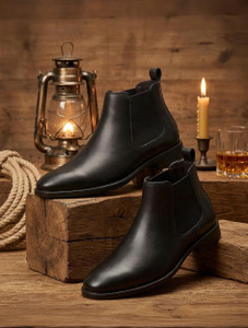 Posewalk Mens Slip On Fashion Chelsea Boots
