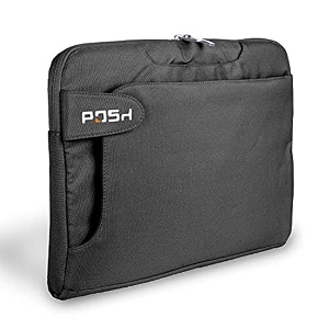 posh sleek folio 13 p-ci-207 135-inch laptop sleeve gray