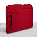 POSH Sleek Folio 13 - 13.5 Inch Laptop Sleeve Cover Bag for Surface Book, Macbook Pro Air, Ultrabook Notebook Carrying Case Briefcases for 12" 13" Lenovo Dell Toshiba HP ASUS Acer Chromebook - SCARLET RED …