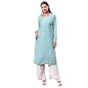 POSHAK CHIKAN STUDIO Women39s Hand Embroidered Lucknowi