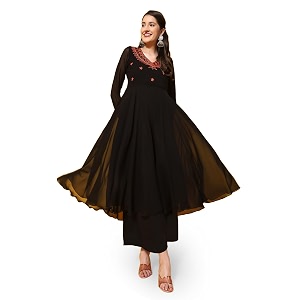 Poshak Hub Women Green Ethnic Motifs Aari