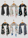 POSHAMPAA Printed Chiffon Women Stole, Scarf, Fancy Scarf