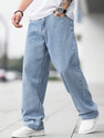 POSHAX Men Regular Mid Rise Light Blue