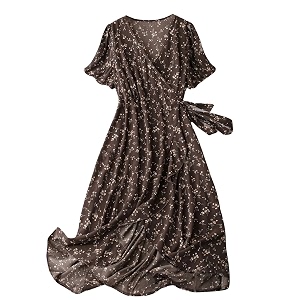 POSHAX Womens Rayon Midi Dress