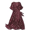 POSHAX Women39s Rayon Midi Dress