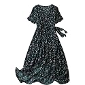 POSHAX Women39s Rayon Midi Dress