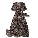POSHAX Women39s Rayon Midi Dress