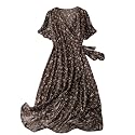 POSHAX Women39s Rayon Midi Dress
