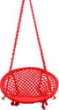 poshclub Portable Swing Cotton Rope Jhula for Living Room Balcony 120 Kg Cotton Large Swing (Red, Knock Down)