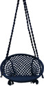 poshclub Portable Swing Cotton Rope Jhula for Living Room Balcony 120 Kg Cotton Large Swing (Black, Knock Down)