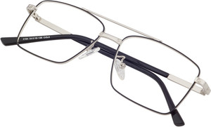 poshh eyewear full rim square anti glare  blue cut computer glass for men  women 55 mm