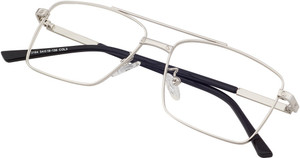 poshh eyewear full rim square anti glare  blue cut computer glass for men  women 55 mm