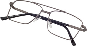 poshh eyewear full rim square anti glare  blue cut computer glass for men  women 55 mm