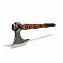Poshland AX-7000 Custom Gift Forged Carbon Steel Viking Axe with Rose Wood Shaft, Viking Bearded Camping Axe (AX-7000) (AX-5936)