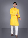 PoshSide Men Cotton Blend Kurta Pyjama Set