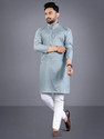 PoshSide Men Cotton Blend Kurta Pyjama Set