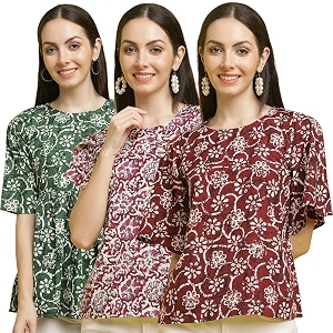 Womens Floral Regular Fit Blouse