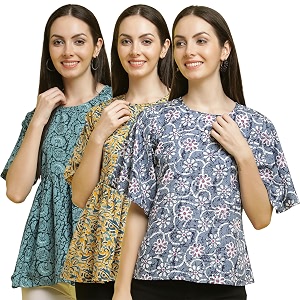 Womens Floral Regular Fit Blouse