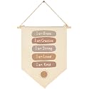 Positive Encourage Inspirational Flag Sign Gift for Baby Newborn Boys Girls Kids-Banner Pennant Wall Decor Gift for Nursery Bedroom Playroom -Baby Keepsakes Shower,Christmas,New Home Presents