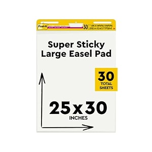 post-it easel pad 25 x 30-inches white 30-sheetspad