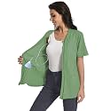 Post Mastectomy Zip Up Shirts with Drain Pockets Surgery Recovery Must Haves Clothing Comfy Short Sleeve Shirts