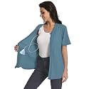Post Mastectomy Zip Up Shirts with Drain Pockets Surgery Recovery Must Haves Clothing Comfy Short Sleeve Shirts