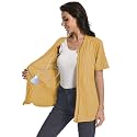 Post Mastectomy Zip Up Shirts with Drain Pockets Surgery Recovery Must Haves Clothing Comfy Short Sleeve Shirts