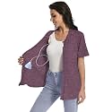 Post Mastectomy Zip Up Shirts with Drain Pockets Surgery Recovery Must Haves Clothing Comfy Short Sleeve Shirts