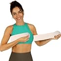 Post Op Breast Augmentation Band | Breast Implant Chest Brace For Women | Compression Wrap Post Surgery Bra Belt | No Bounce Stabilizer Strap | Sport Bra Alternative For Running Working Out One Size