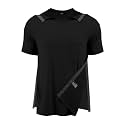 Post Shoulder Surgery Shirts for Men Full Snap Open Tear Away Short Sleeve T Shirt Chemo Port Access Tee Rotator Cuff Surgery