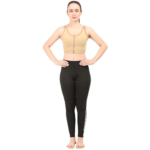 post surgical medical compression bra  moderate compression  cotton fabric  breast augmentation bra  sports bra  surgical recovery supporter  axillary support