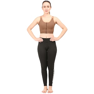 post surgical medical compression bra  moderate compression  cotton fabric  breast augmentation bra  sports bra  surgical recovery supporter  axillary support