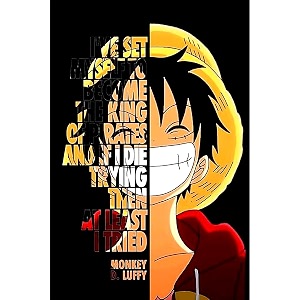 poster wallah one piece anime poster for home office and student room wall  aesthetic poster  wall decor onpc07 18x12 inch