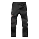 Postropaky Mens Hiking Snow Ski Pants Waterproof Outdoor Insulated Softshell Pants Snowboard Zipper Bottom Leg