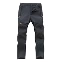 Postropaky Mens Hiking Snow Ski Pants Waterproof Outdoor Insulated Softshell Pants Snowboard Zipper Bottom Leg