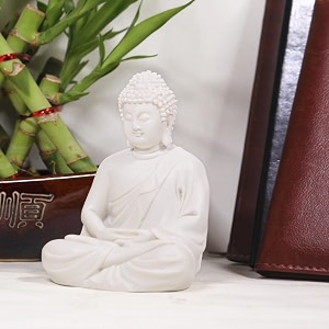 Pots Plants Handcrafted Polymarble Meditation Dhyan