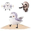 Potaroma Cat Toys Flapping Bird (No Flying), Lifelike Sandpiper Chirp Tweet, Rechargeable Touch Activated Kitten Toy Interactive Cat Exercise Toys for All Breeds Catnip Toys 4.0