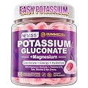 Potassium Gluconate 1300mg Gummies, Electrolyte Potassium Supplements, 60Ct