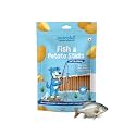 PETOSKA Potato Fish Sticks- 100gms | Crunchy Dog Treats | Dog Treats with Fish &amp; Potato | Highly Nutritious | Easy to Digest | Dental Hygiene | Suitable for All Dog Breeds | Pack of 1