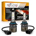 Potauto Bullet Aerodynamic LED Car Headlights - H4 64W, 6000K A Brighter, Cooler, and More Efficient Upgrade for Your Car's Lighting SET OF 2 G571
