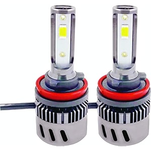 potauto h3 headlight bulb with x1 ledynamic super bright ultrawhite light- set of 2